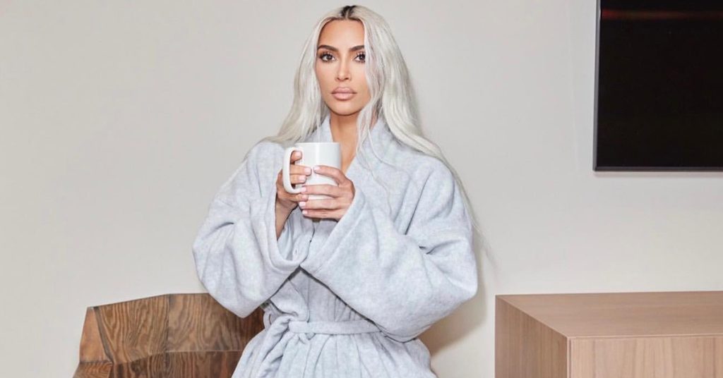 "I started to drink a little bit at the age of 42. Coffee and alcohol," Kardashian told the actress. "I feel like I just gotta let loose a little bit."